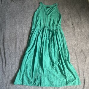 Lane Bryant Eyelet-Detail Split-Neck Maxi Dress